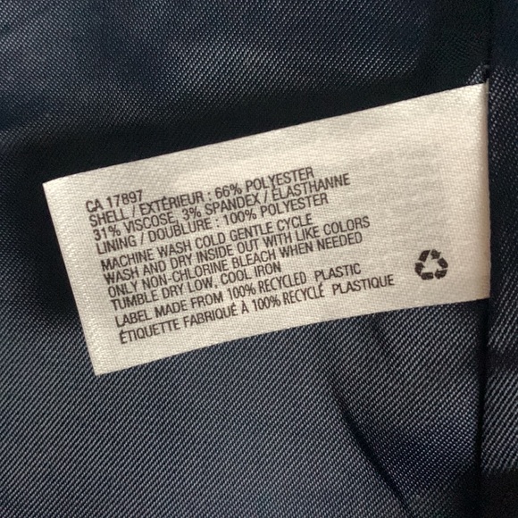 Gap Academy Blazer Grey/Navy Stripe 4/Small - Picture 6 of 8